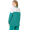 Woman Within Color Block Long Sleeve Sweatshirt - 3 of 4