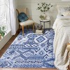 Area Rug Living Room Rug Non Slip Washable Rugs for Bedroom  Geometric Aesthetic Carpet Stain-Resistant Foldable Thin Floor Cover - 2 of 4