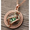 Superstar Zodiac Constellation Pendant Necklace, Premium Crystal Horoscope , or Rose Plated, 18+2 - 2 of 4