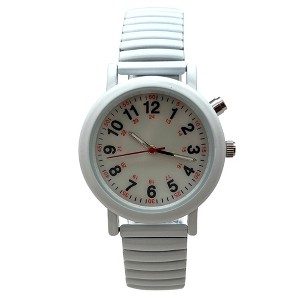 Olivia Pratt Stretch Band Easy Read Nurse Watch with Second Hand Women Watch - 1 of 3