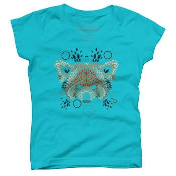 Girl's Design By Humans Red Panda Face By LetterQ T-Shirt