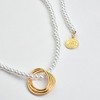 SOHI Women's White Santorini Lariat Necklace - 4 of 4