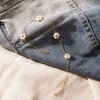 Pure Collection by Ross-Simons 3-3.5mm Cultured Pearl Flower Station Anklet in 14kt Yellow Gold Size 9 - 3 of 4