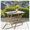 Positano Rectangle Acacia Wood Foldable Dining Table - Natural Finish - Christopher Knight Home: Weather-Resistant Patio Furniture - 2 of 4