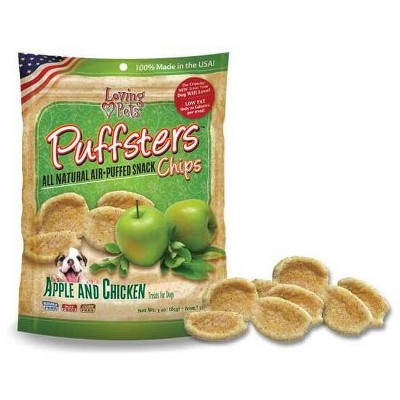 Loving Pets Apple and Chicken Puffster Chips (4 oz Pack)