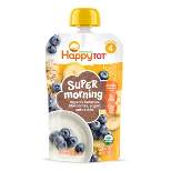 HappyTot Super Morning Organic Bananas Blueberries Yogurt & Oats with Super Chia Baby Food Pouch - 4oz