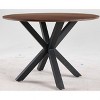 NicBex 42.1Inch Mid-century Round Dining Table with Cross Leg,Modern Kitchen Table for Small Space,Dining Living Room - 2 of 4