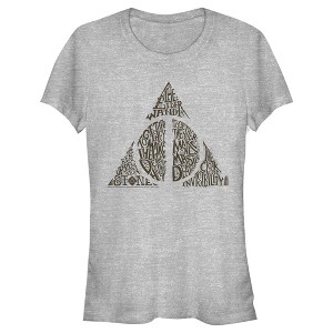 Juniors Womens Harry Potter Deathly Hallows Secret T-Shirt - 1 of 4