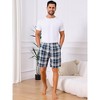 INSPIRE CHIC Men's Summer Lounge Elastic Waist Casual Plaid Sleep Shorts - 2 of 4