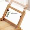 Acekool Bamboo Laptop Tray - Height & Angle Adjustable Foldable Legs Lap Desk, Portable Bed Table for Breakfast, Snack Serving, Working, Writing - 4 of 4
