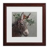 Trademark Fine Art -Mary Miller Veazie 'Mary Beth The Christmas Donkey' Canvas Art - 2 of 3