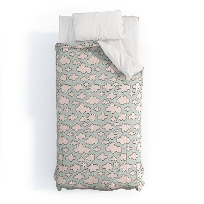 Deny Designs Doodle By Meg Cloud Print Comforter and Sham Set