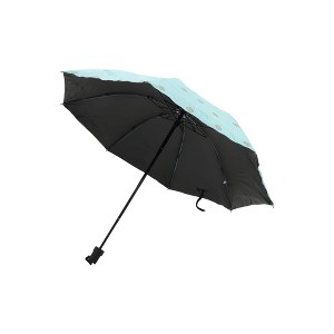 Unique Bargains Portable Umbrella 8-Rib Leaves Pattern Manual Sun Impact Cloth Vinyl 39.37"x27.17" 1 Pcs - 1 of 4
