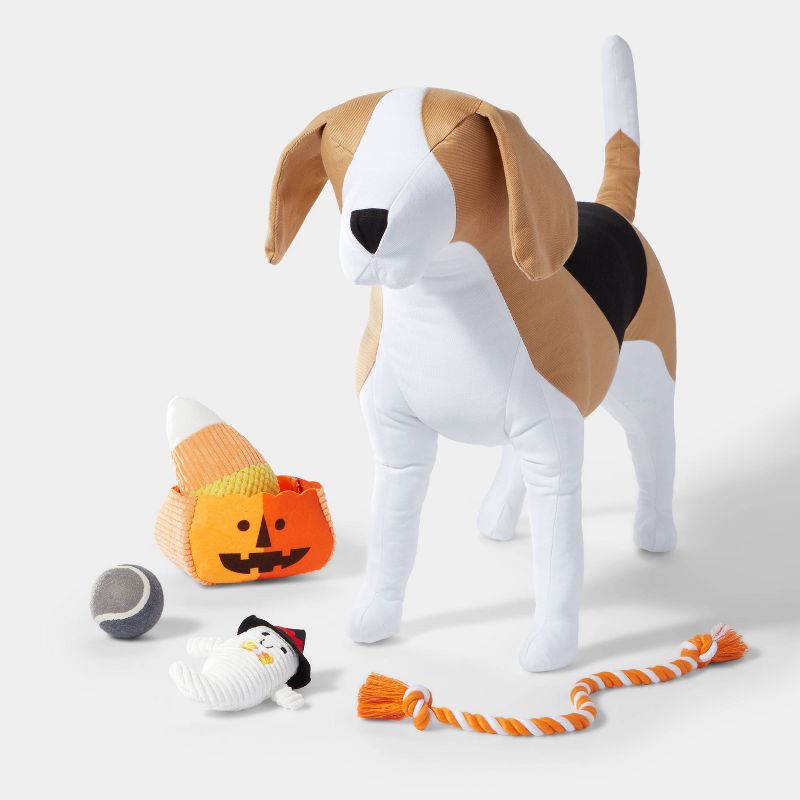 Halloween Pumpkin Dog Toy Set - 4ct - Hyde &#38; EEK! Boutique&#8482;, 4 of 7