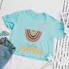 Simply Sage Market Women's Boho Hello Summer Drink Short Sleeve Relaxed Fit Cropped Graphic Tee - 3 of 3