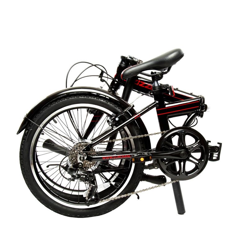 ZiZZO Via 7-Speed Aluminum 20&#34; Folding Bike - Black, 2 of 10