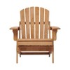 CAVINAS Oversized Pre-Assembled Hemlock Wood Outdoor Folding Adirondack Chair, Portable Chairs for Adults, Patio Chair for Garden Backyard Porch - 3 of 4