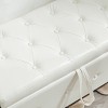 KTMBDW 48" Ottoman with Storage, Storage Ottoman Bench with Safety Hinge, Upholstered Entryway Bench with Seating for Bedroom, Living Room - 4 of 4