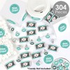 Big Dot of Happiness Medical School Grad - Doctor Graduation Party Candy Favor Sticker Kit - 304 Pieces - 2 of 4