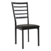 NicBex Dining Table Set for 4 Faux Marble Tabletop with 4 Side Chairs Black Finish Metal Frame for Dining Room - 4 of 4