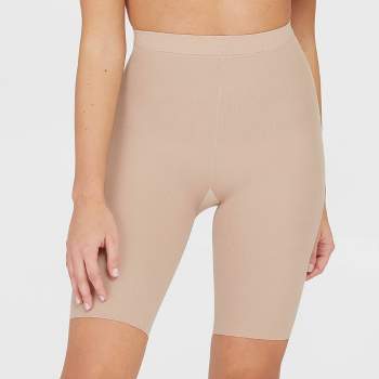 ASSETS by SPANX Women's Mid-Thigh Shaper - Tan 4