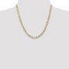 Black Bow Jewelry 5.25mm, 14k Yellow Gold, Open Concave Curb Chain Necklace - 2 of 4