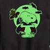 Boys' - Peanuts - Vampire Snoopy Graphic Long Sleeve Fleece Sweatshirt - 2 of 4