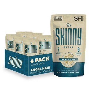 It’s Skinny Angel Hair Pasta — Pre-Cooked Konjac Noodles Gluten Free Shirataki Noodle Low Carb Pasta, Vegan & Paleo - Friendly (6-Pack) - 1 of 3