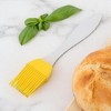 Unique Bargains Basting Brush 15g Small Translucent Handle Brush Color Block Dishwasher Safe Silicone PP 6.69"x1.18" 1Pcs - 2 of 4