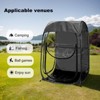 ORRD Portable Pop Up Sports Tent, All-Weather Shelter for Outdoor Events, Fishing & Camping, Black - 3 of 4