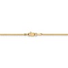 Black Bow Jewelry 1mm, 14k Yellow Gold, Solid Franco Chain Necklace - 4 of 4