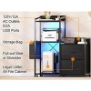 COZONY 38" Industrial File Cabinet with LED Lights & Charging Station, 3-Tier Office Storage with Drawers for Printer, Fax, PC Tower & Supplies - 3 of 4