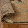 Modern Bohemian Oversized Flower with Vines Power-Loomed Living Room Bedroom Entryway Indoor Area Rug or Runner by Blue Nile Mills - 3 of 4