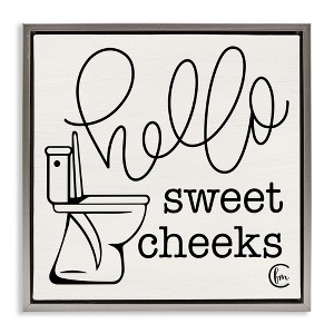 Stupell Industries Hello Sweet Cheeks with Toilet, 18" x 18" - 1 of 4