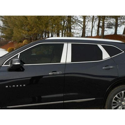 QAA is Compatible with 2019-2020 Chevrolet Blazer 18 Piece Stainless Window Trim Package, Includes Upper Trim, Window Sills, and Pillar Posts WP59140