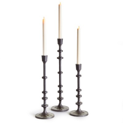 Plum & Post Abacus Taper Holders, Set Of 3