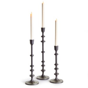 Plum & Post Abacus Taper Holders, Set Of 3 - 1 of 4