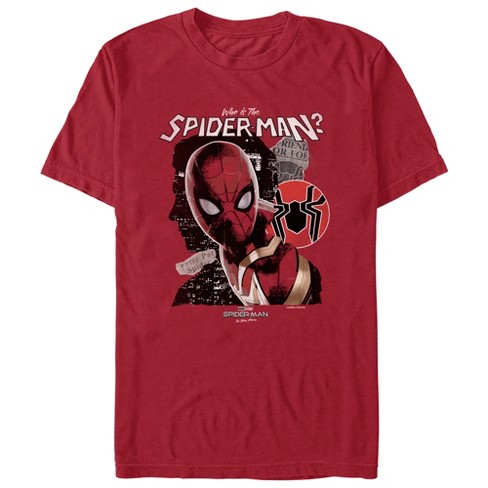 Men's Marvel Spider-man: No Way Home Who Is The Spider-man T-shirt ...