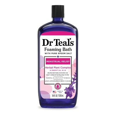 Dr Teal&#39;s Menstrual Relief Lavender Foaming Bubble Bath - 34 fl oz