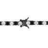 EVERLY JEWELRY |Mens Black Rhodium Plated Sterling Silver 17ct TGW Created White and Black Sapphire Tennis Bracelet - 9 in - 4 of 4