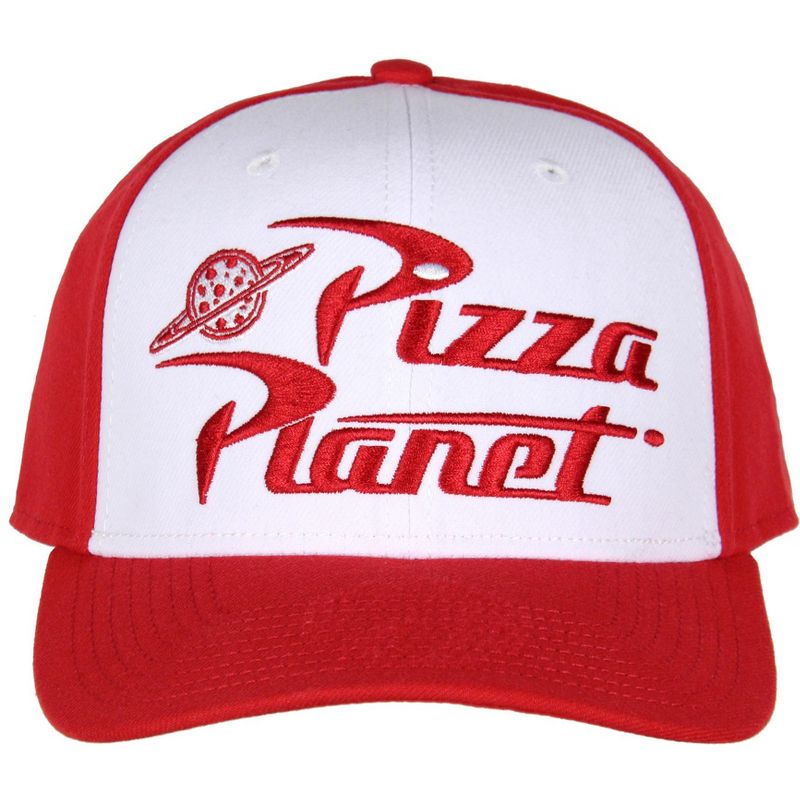 Disney Toy Story Adult Pizza Planet Embroidered Snapback Baseball Cap Hat OSFM Red, 4 of 6