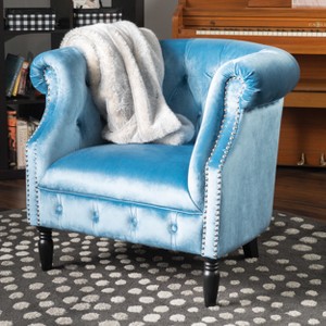 Akira New Velvet Club Chair - Christopher Knight Home - 1 of 4