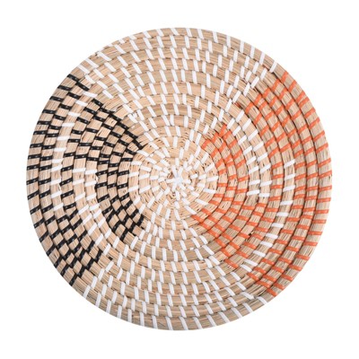 Unique Bargains Decorative Wall Art Hanging Woven Basket (9.8" - Style 8) 1Pc