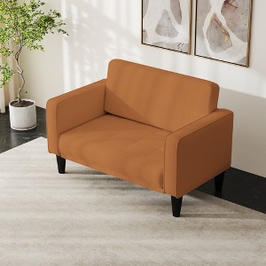 Kayamas 70" Small Loveseat Sofa Small Couch for Living Room, Comfy Love Seat with Removable Washable Cover and Solid Wood Frame - 1 of 4