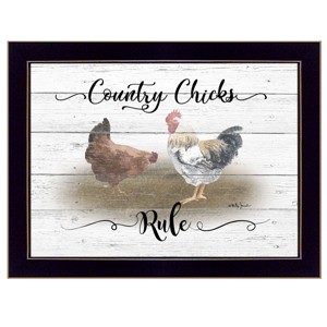 "Country Chicks Rule" By Billy Jacobs, Ready to Hang Framed Print, Black Frame - 1 of 1