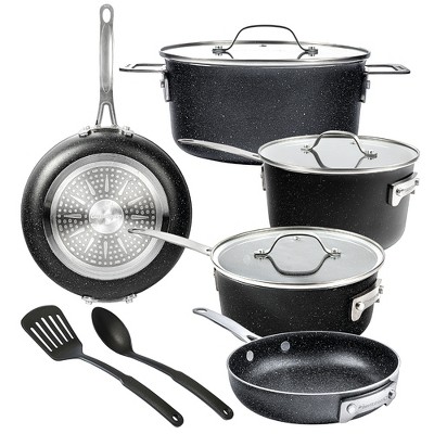 Granitestone Pro Stackmaster 10 Piece Aluminum Space Saving Nonstick ...