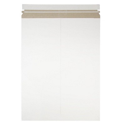 JAM Paper Stay-Flat Photo Mailer Stiff Envelopes w/Self-Adhesive Closure 13x18 6PSWB
