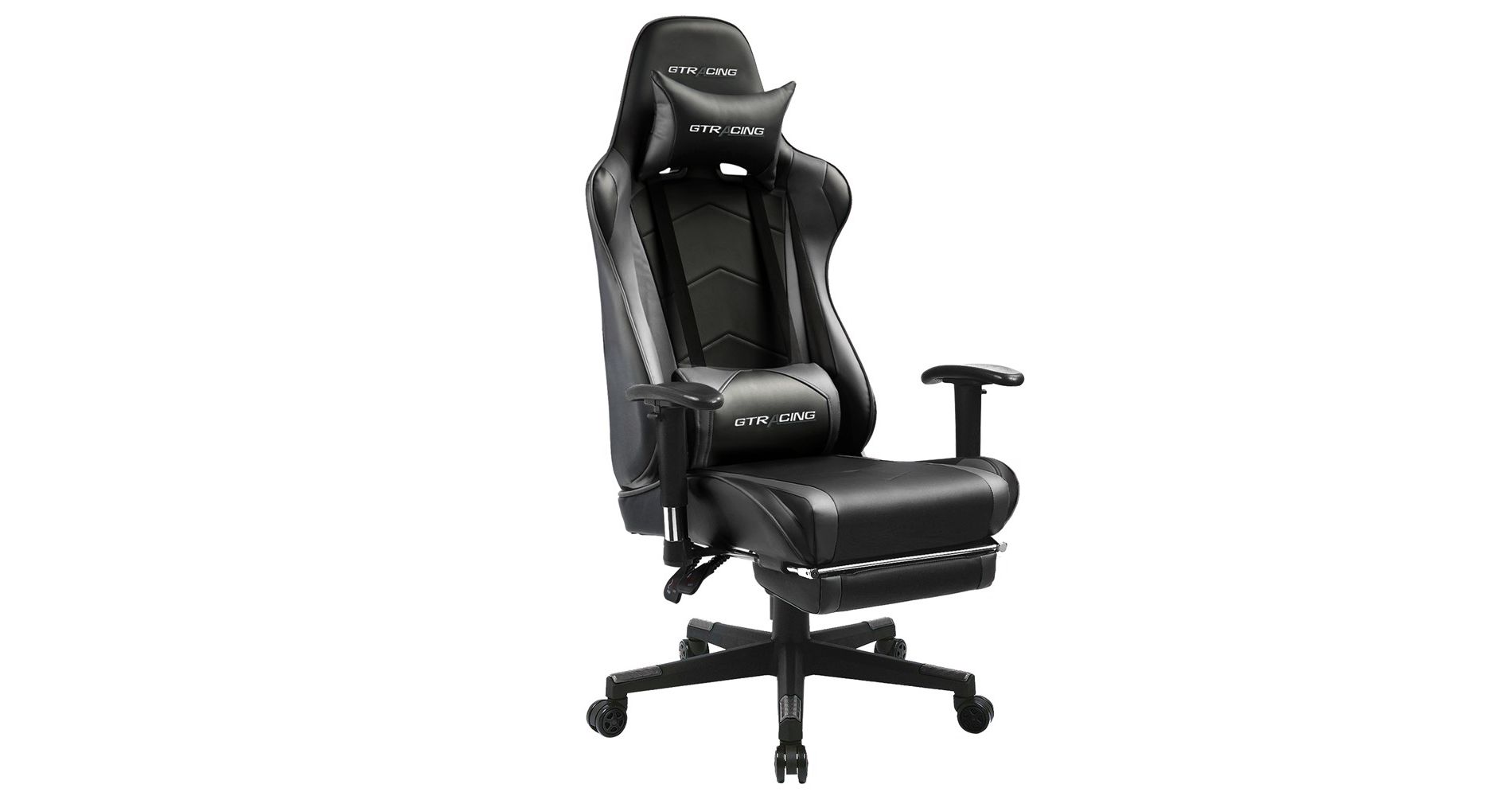 GTRACING Gaming Chair Office Chair PU Leather with Footrest & Adjustable Headrest