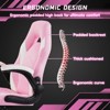 Vynxaria Gaming Chair - PU Leather Computer Chair Ergonomic Office Chair w/ Lumbar Support, Height Adjustable Rolling Desk Chairs w/ Flip-up Armrests - 3 of 4