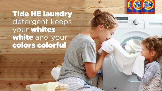 Tide Original Liquid Laundry Detergent Smart Pouch HE Turbo Clean - 135 fl oz/3pk, 2 of 10, play video